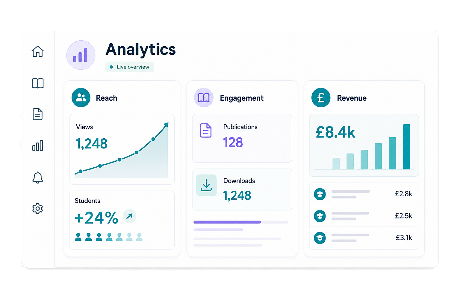 Insightful analytics interface illustration
